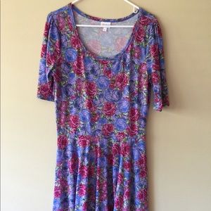Lularoe Nicole Dress Floral XL